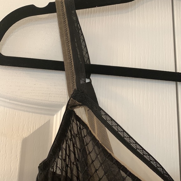 NWT Else black silk balcony chemise slip - Picture 3 of 10